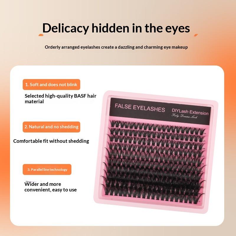 Lashes Eyelash Extension - New 10Row 140 Clusters Fluffy Thick