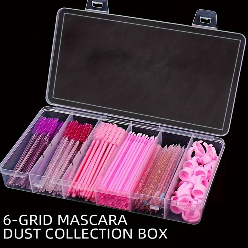 Eyelash Extension Course - 6-compartment storage box, plastic jewelry storage
