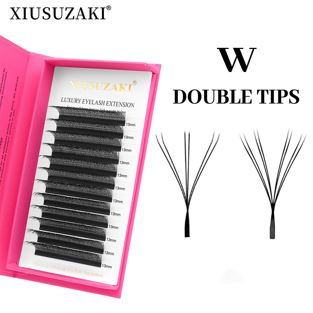 XIUSUZAKI Double Tips 3D 4D W  - đánh giá và giá Eyelash Extension Double Volume
