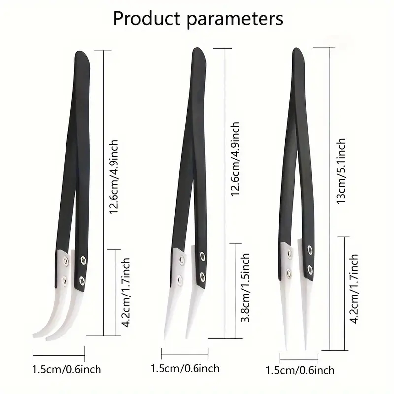 Ceramic antistatic tweezers, i - đánh giá và giá Isolation Tweezer Curved