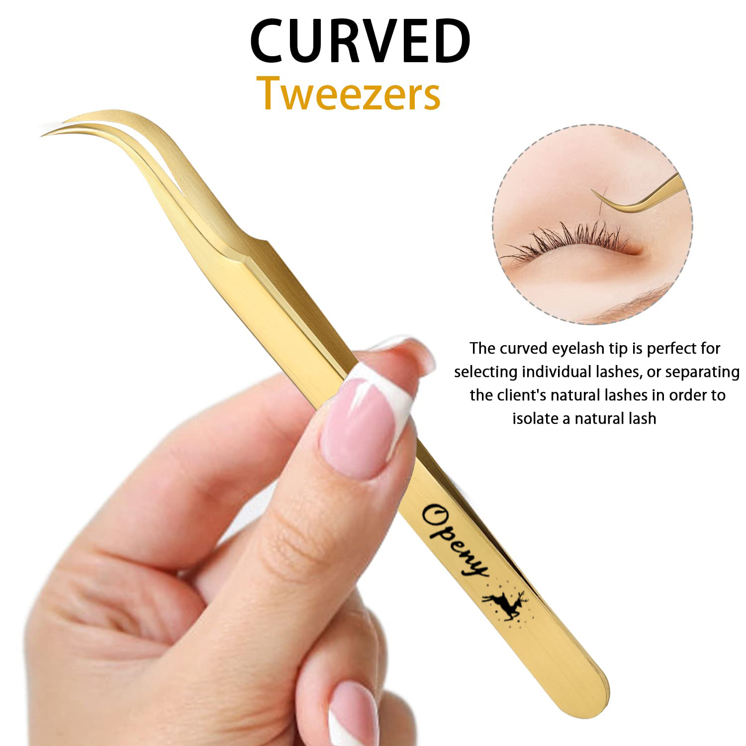 Eyelash Extension Tweezers Pro - đánh giá và giá Isolation Tweezer Curved