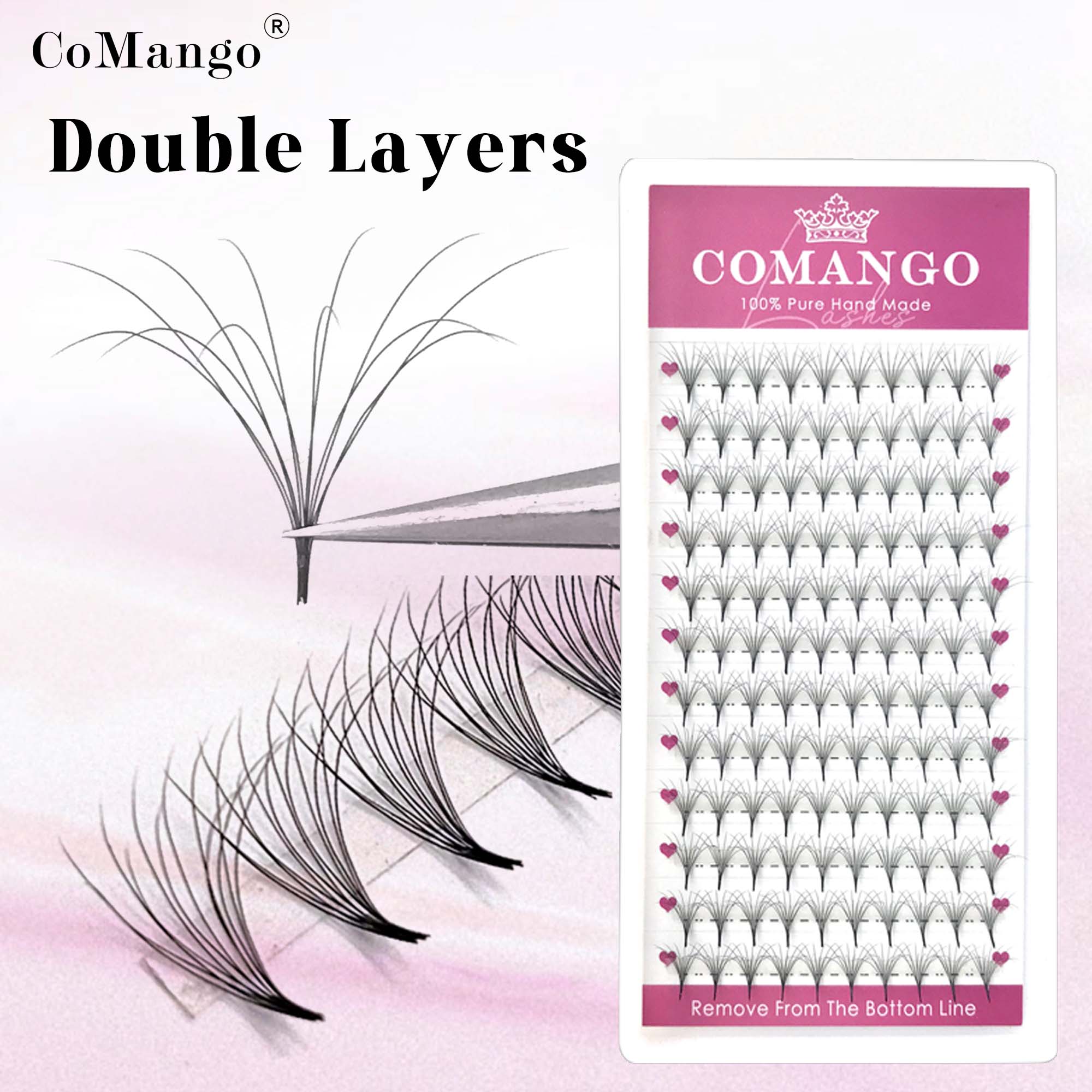CoMango Double-Layer Fluffy Pr - đánh giá và giá Eyelash Extension Double Volume