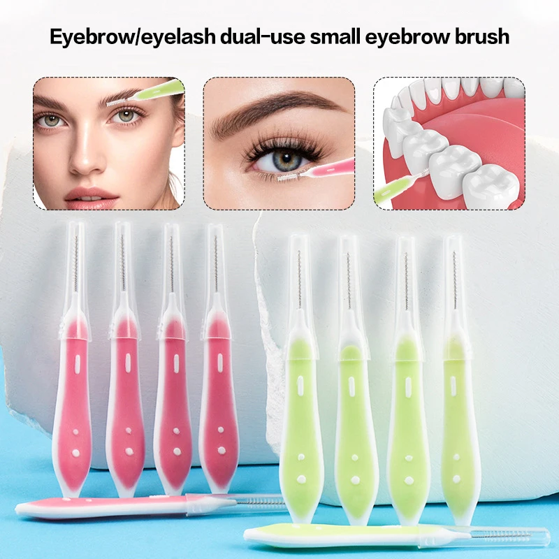 10 Pcs Eyebrow Brushes Mini Br - đánh giá và giá Lashes Eyelash Extension