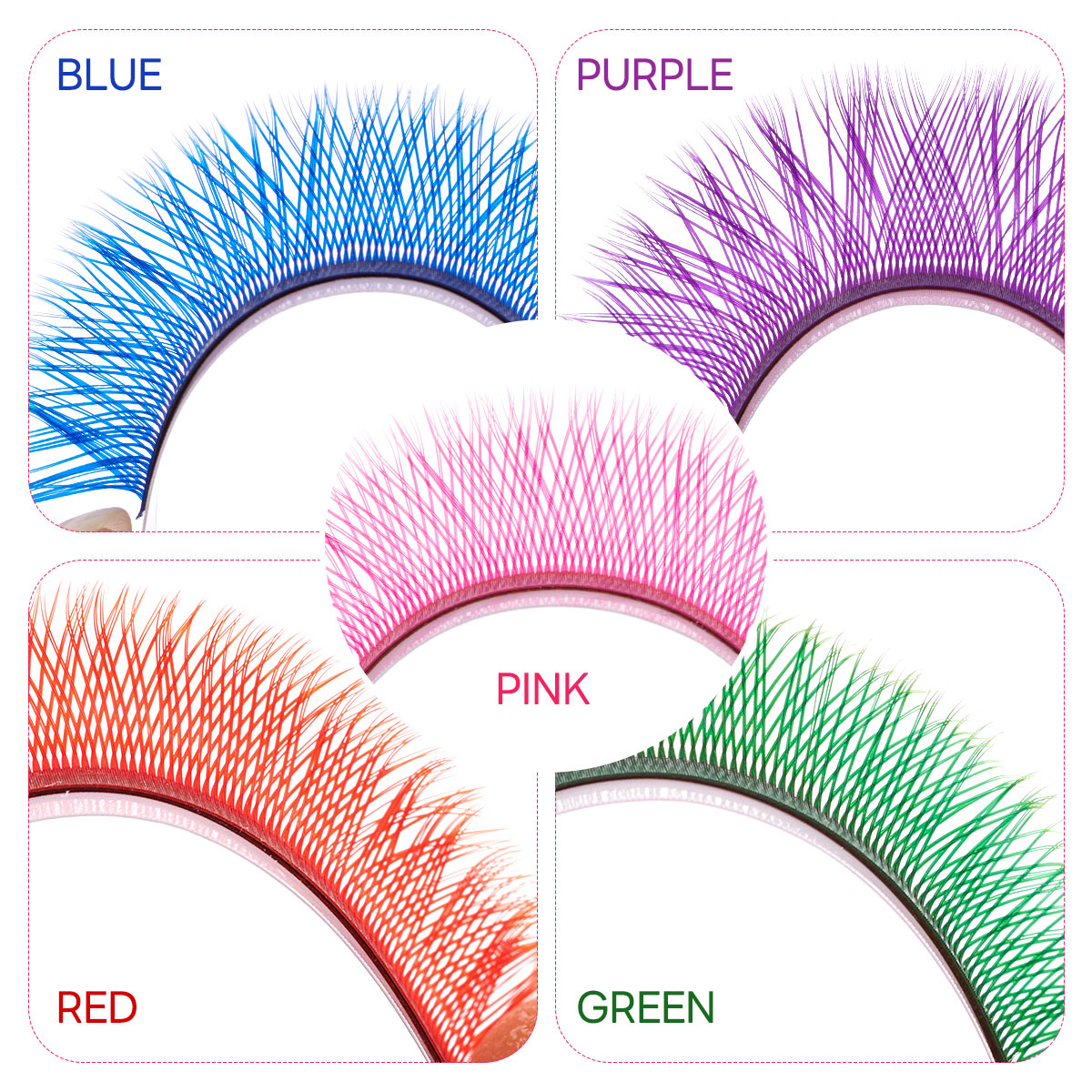 ARISON Mixed Color YY Lashes P - đánh giá và giá Eyelash Extension Double Volume