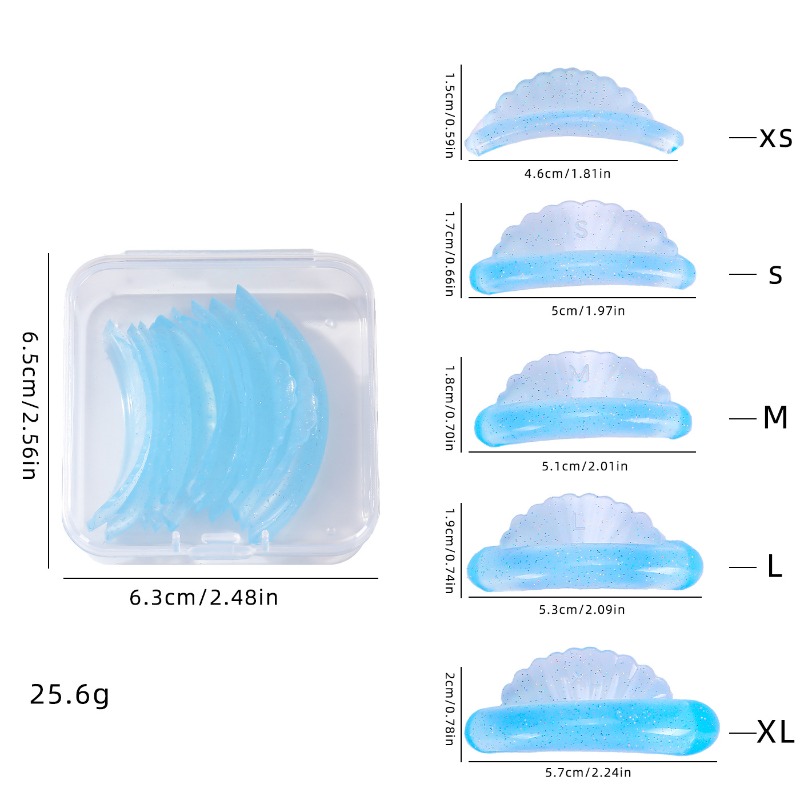 5Pairs Eyelash Perm Pads C Cur - đánh giá và giá Eyelash Extension C Curl