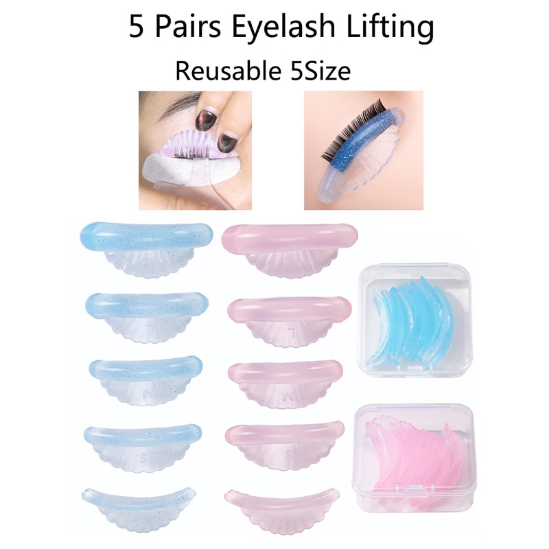 5Pairs Eyelash Perm Pads C Cur - đánh giá và giá Eyelash Extension C Curl