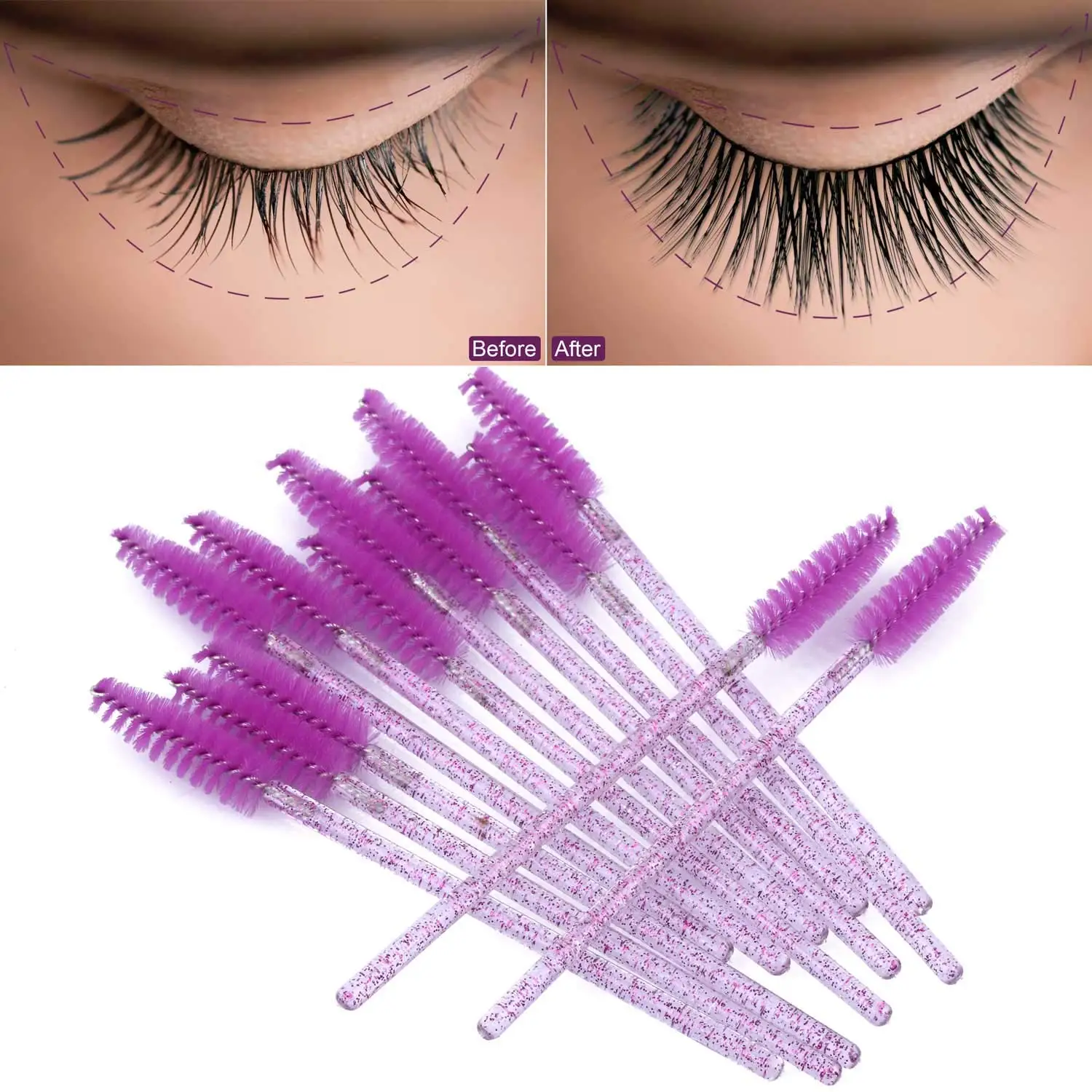 100/1000 /2000pcs Disposable M - đánh giá và giá Eyelash Extension Wholesale