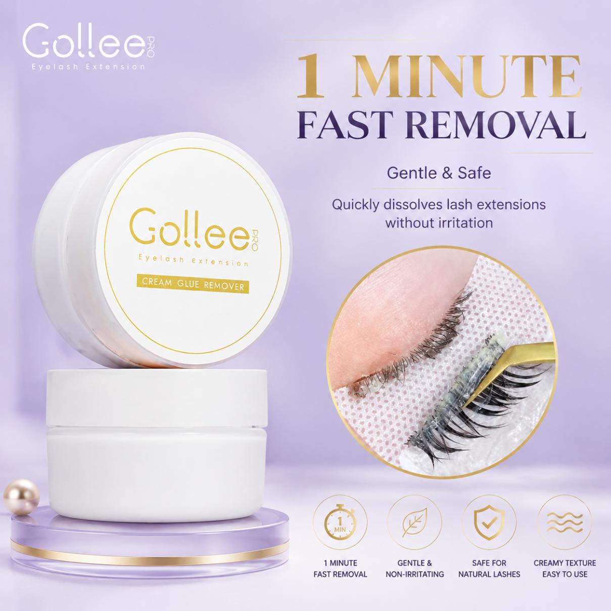Gollee Peach Smell 15g Eyelash - đánh giá và giá Lash Removal Cream
