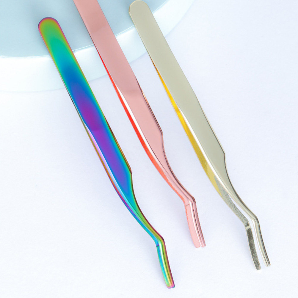 2Pcs Premium Metal Eyelash Twe - đánh giá và giá Isolation Tweezer Curved