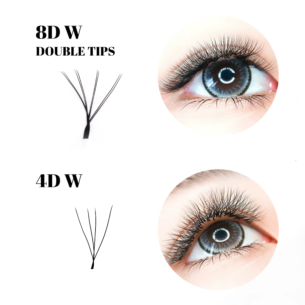 Gemerry 8D W Hàng Mi 2 Đầu W H - đánh giá và giá Eyelash Extension Double Volume