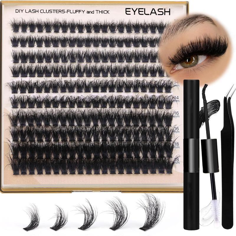 New Fluffy Thick Lash Clusters - đánh giá và giá Lashes Eyelash Extension