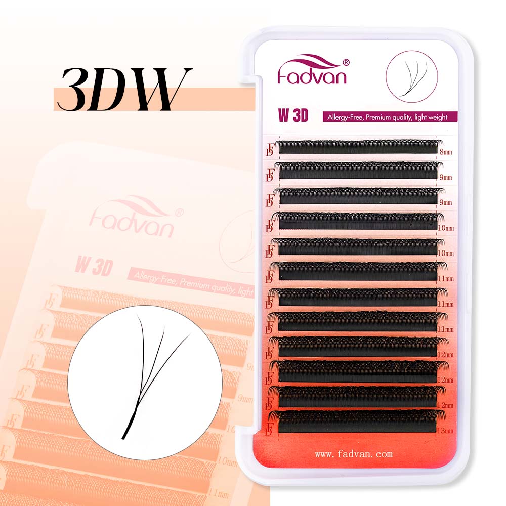 FADVAN 3D Lashes W Shaped Eyel - đánh giá và giá Eyelash Extension C Curl