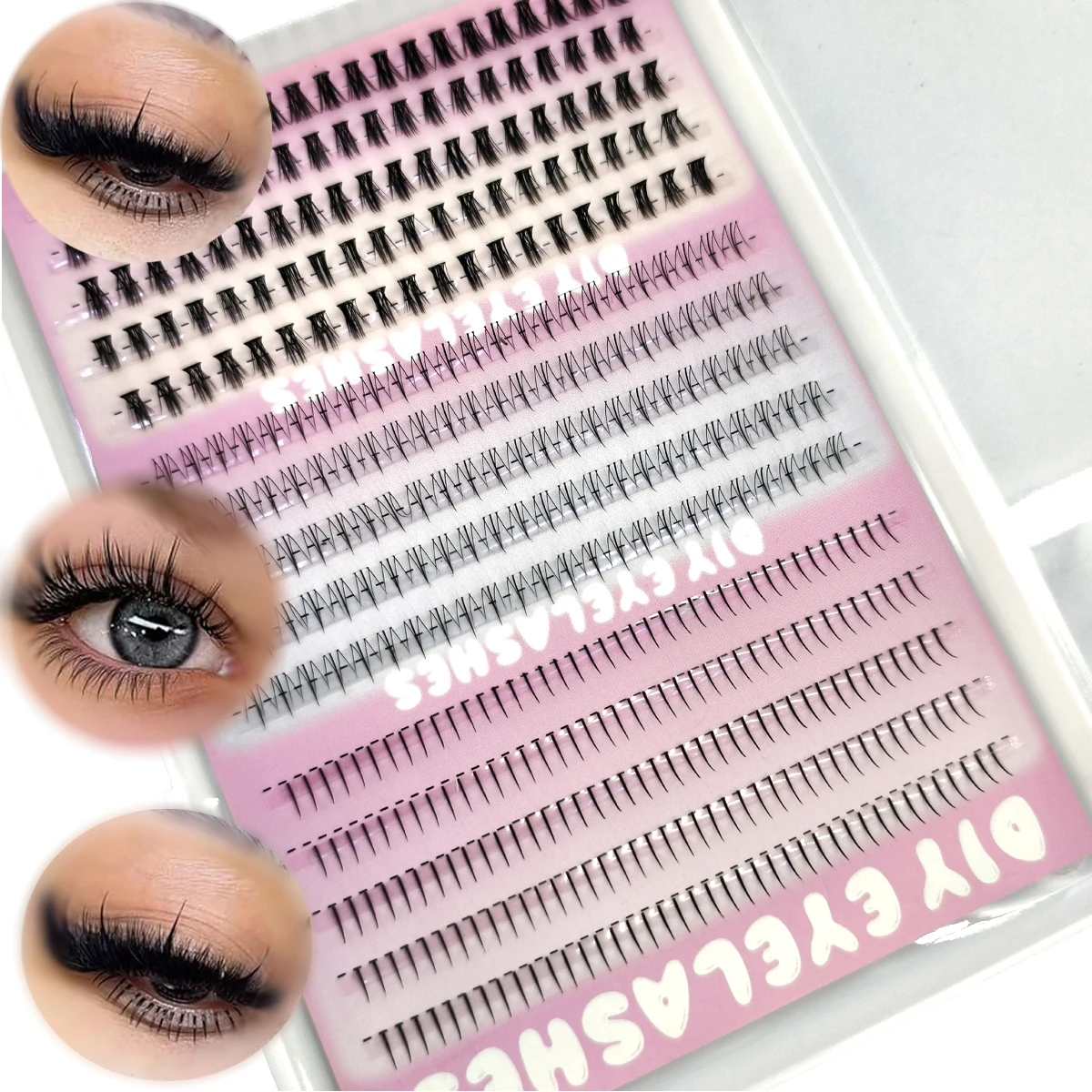 AMSDCN 3styleBottom 15rows  La - đánh giá và giá Eyelash Extension Wispy Look