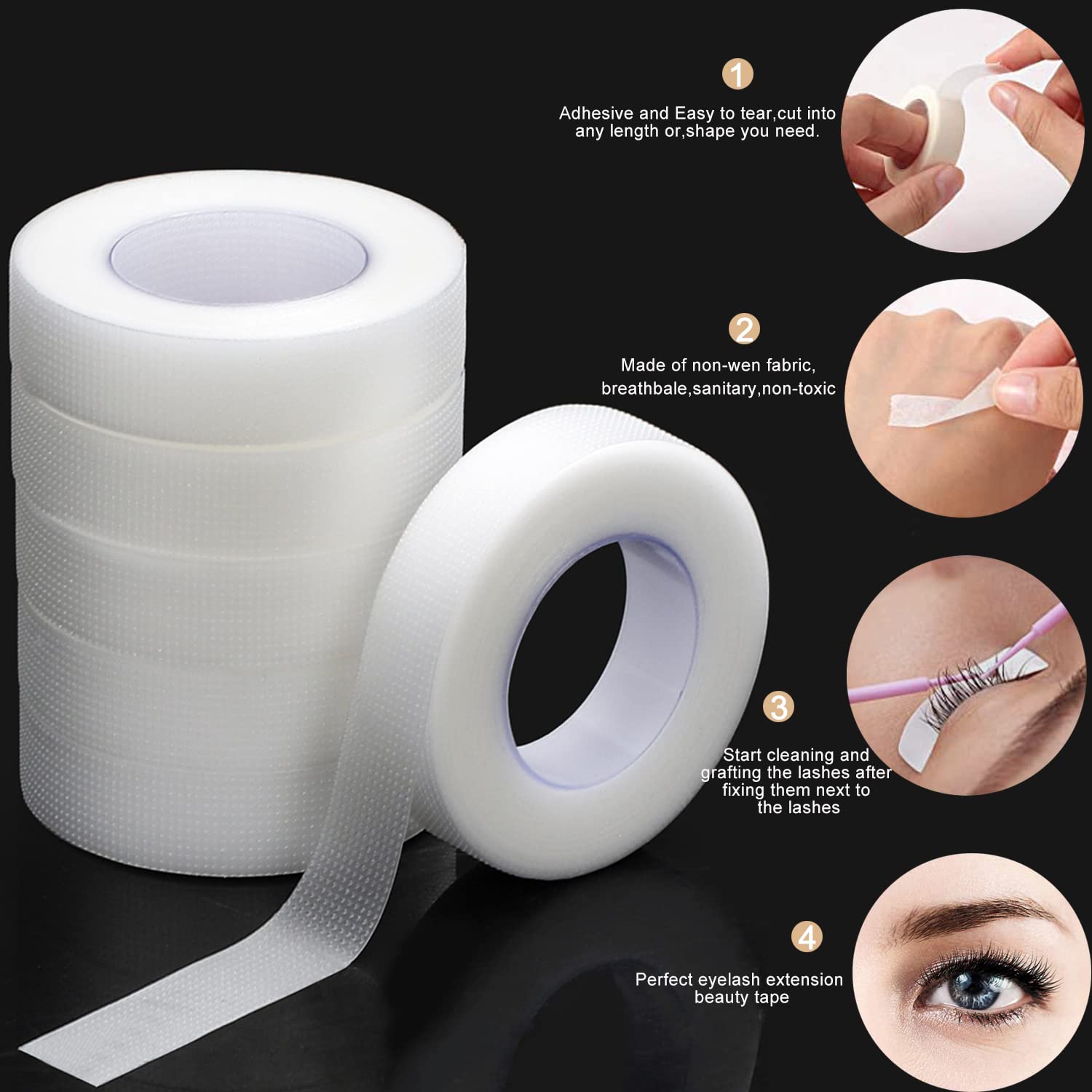 Eyelash Tape Transparent Adhes - đánh giá và giá Lash Removal Cream