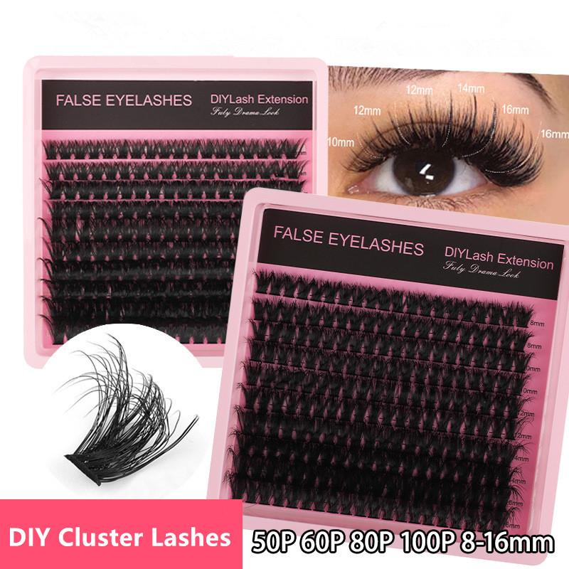 New 10Row 140 Clusters Fluffy  - đánh giá và giá Lashes Eyelash Extension