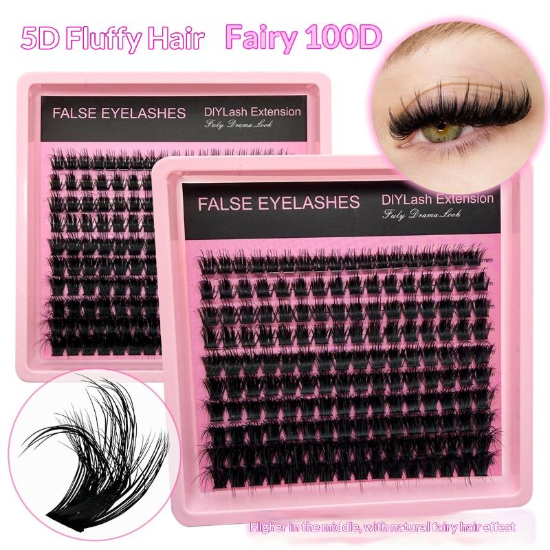 New 10Row 140 Clusters Fluffy  - đánh giá và giá Lashes Eyelash Extension