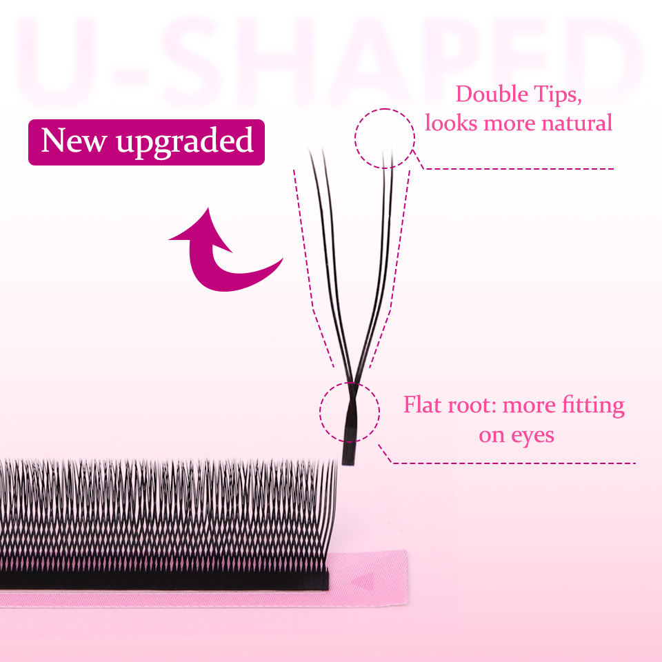 Rujade U Shaped YY Shaped Eyel - đánh giá và giá Eyelash Extension Double Volume