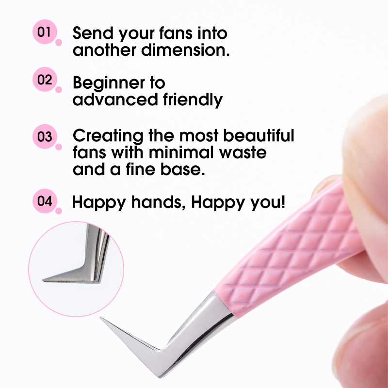 High Precision Eyelash Extensi - đánh giá và giá Isolation Tweezer Curved