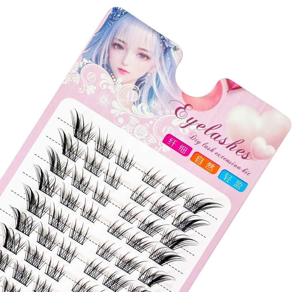 3D Cat Eye Clusters Lashes Nat - đánh giá và giá Eyelash Extension C Curl