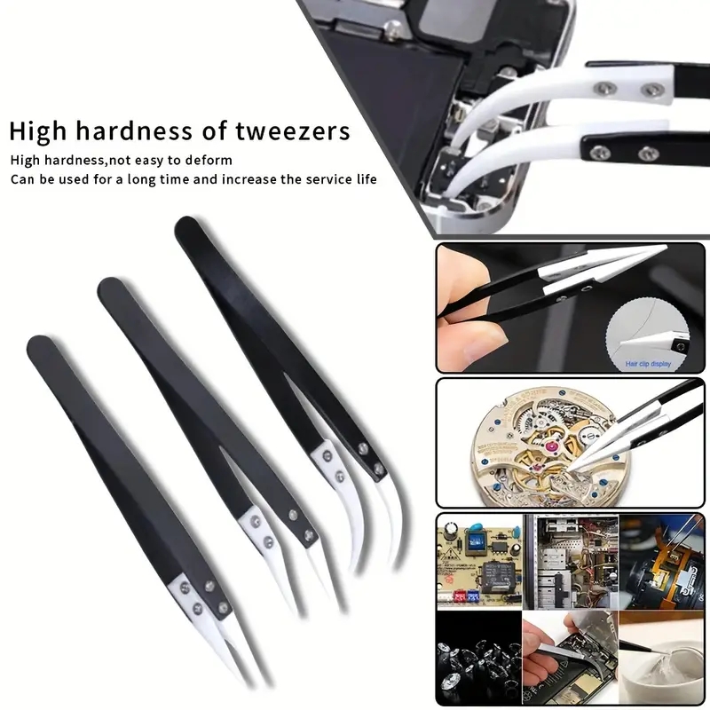 Ceramic Antistatic Tweezers, I - đánh giá và giá Isolation Tweezer Curved